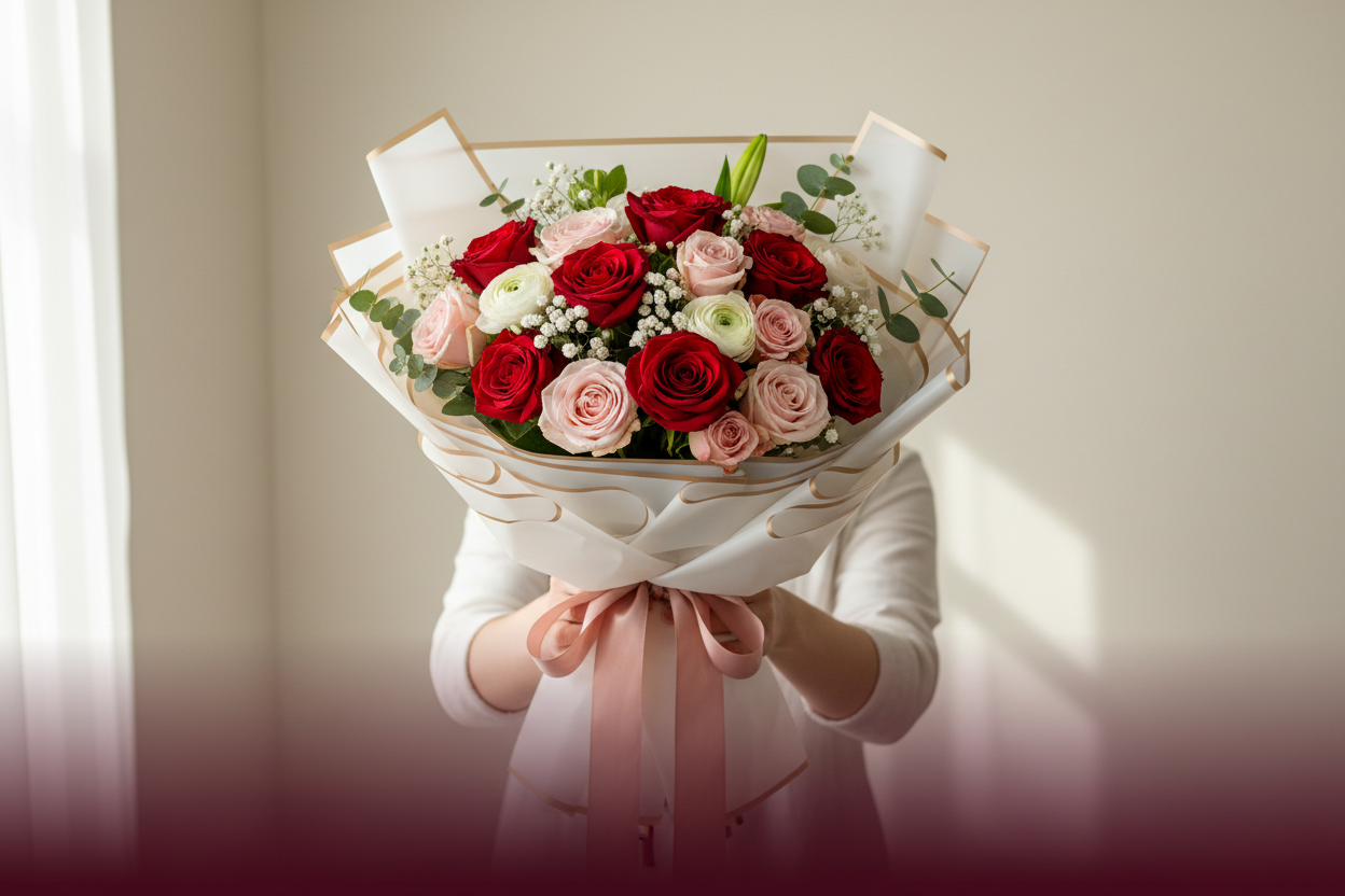 çiçek buketi olsun