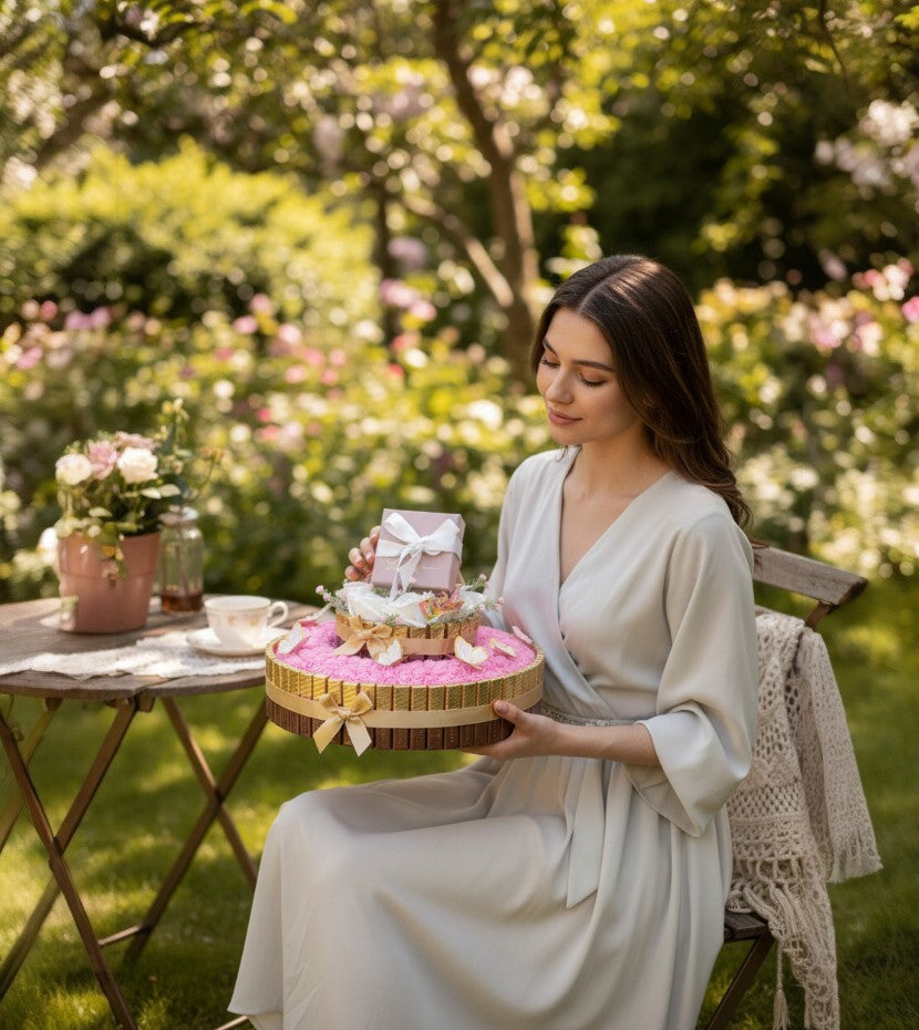 Butterfly Love Garden -Pink Quartz Necklace