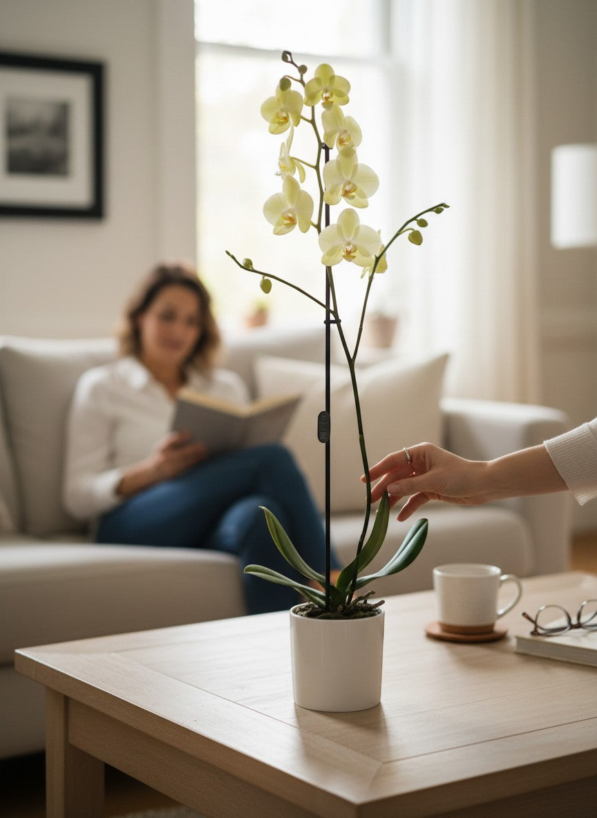 Sarı Orkide Tek Dallı