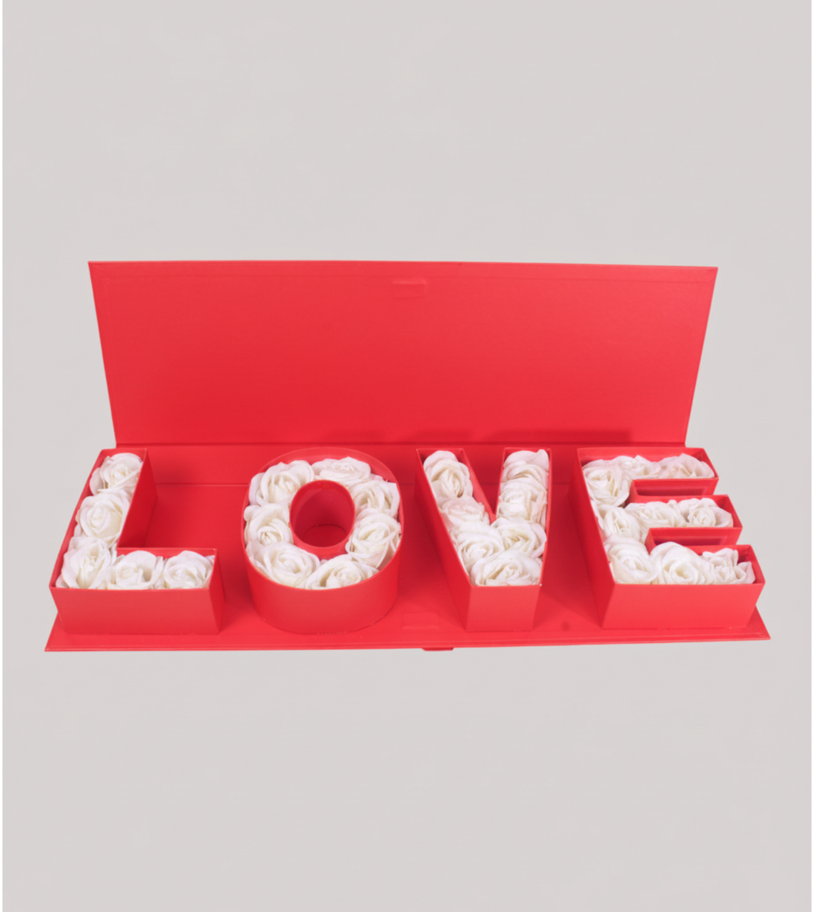 Red & White "LOVE" Premium Hediye Kutusu