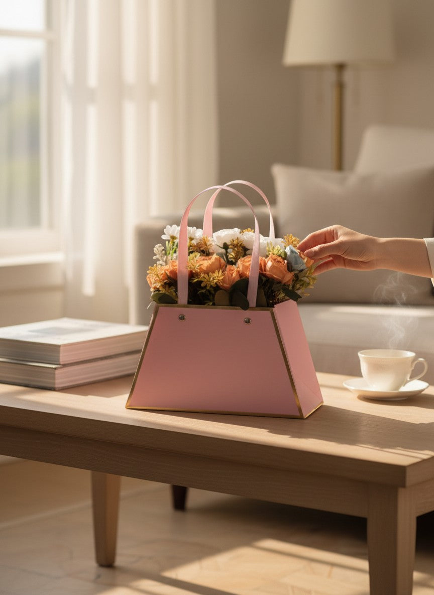 Zarif Çantada Çiçek Bahçesi