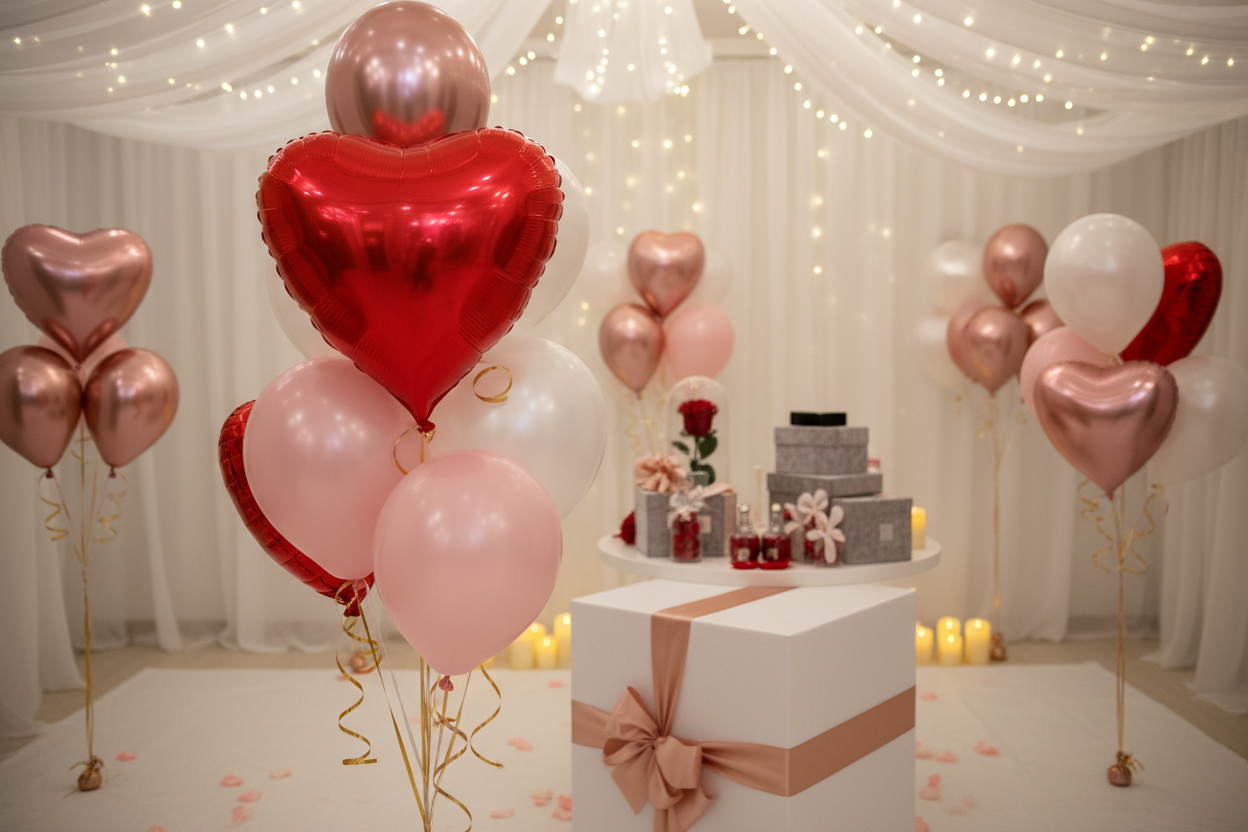aşkını balonlarla süsle