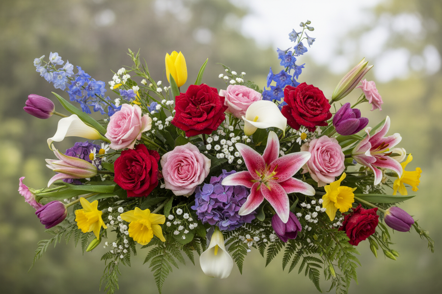 canlı çiçekler için kategori resmi tasarla gerçek ürün görüntüsü olsun üstünde yazı olmasın