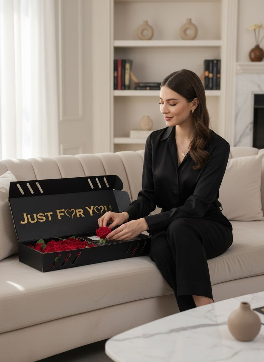 lunivalove Black Elegance Bouquet (Siyah Zarafet Buketi)