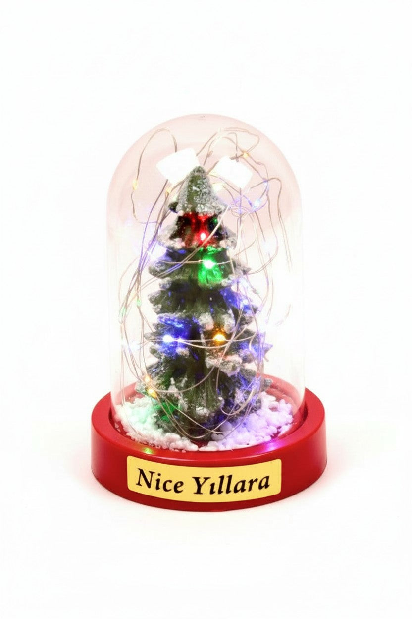 Happy New Year: Christmas Themed Lighted Lantern